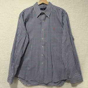 Ralph Lauren Men's Multicolor Plaid Embroidered Logo‎ Button Up Shirt Size XL